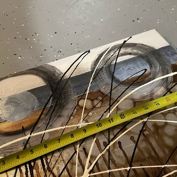 Abstract Painting on Canvas - 20” W x 15.5” L  
Neutral colors blues and browns - Picture 4 of 4